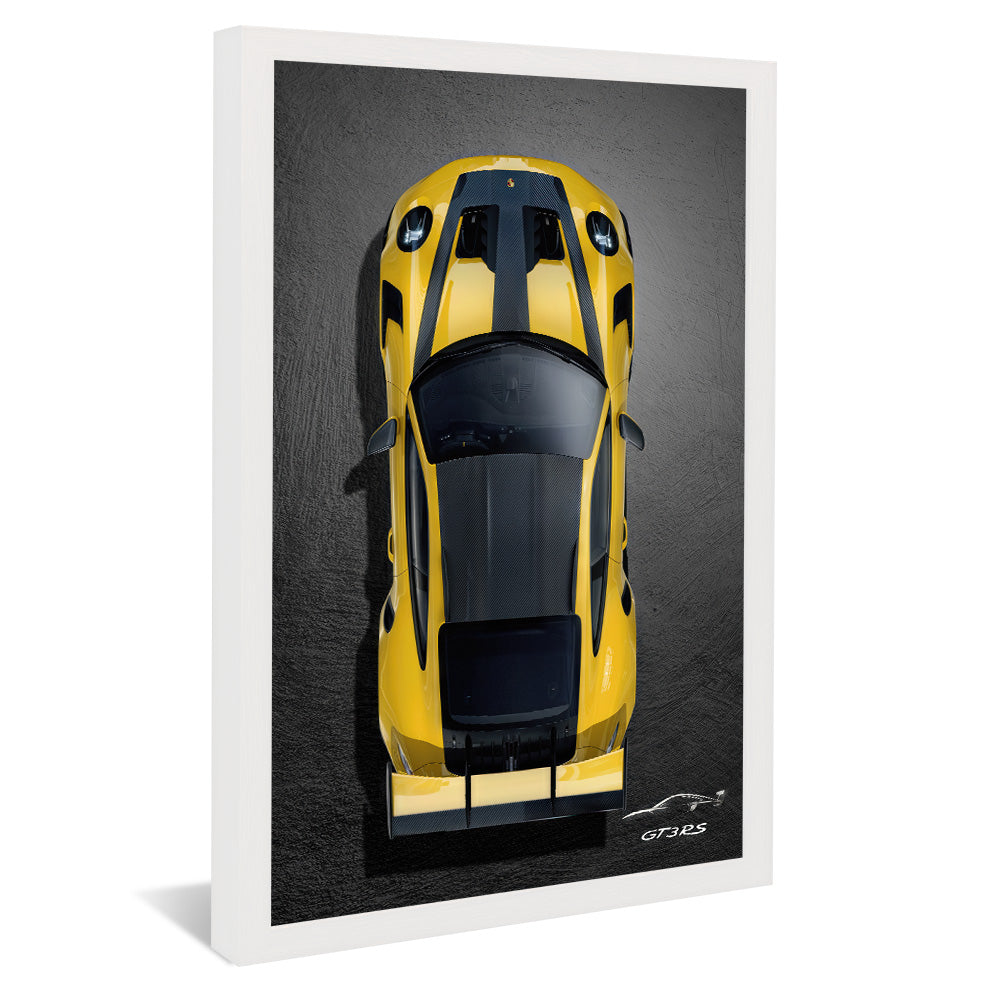 Yellow Porsche V2327 Canvas