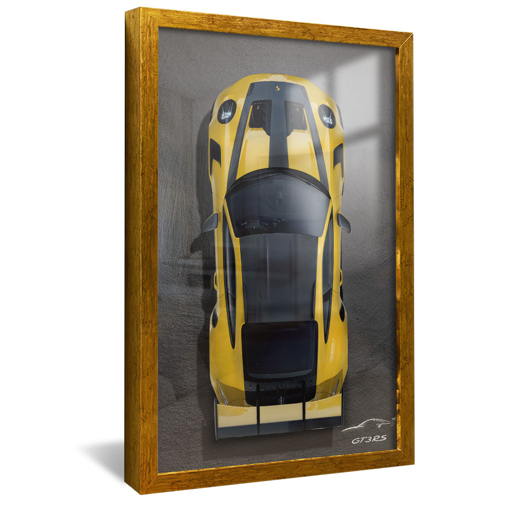 Yellow Porsche V2327 Canvas