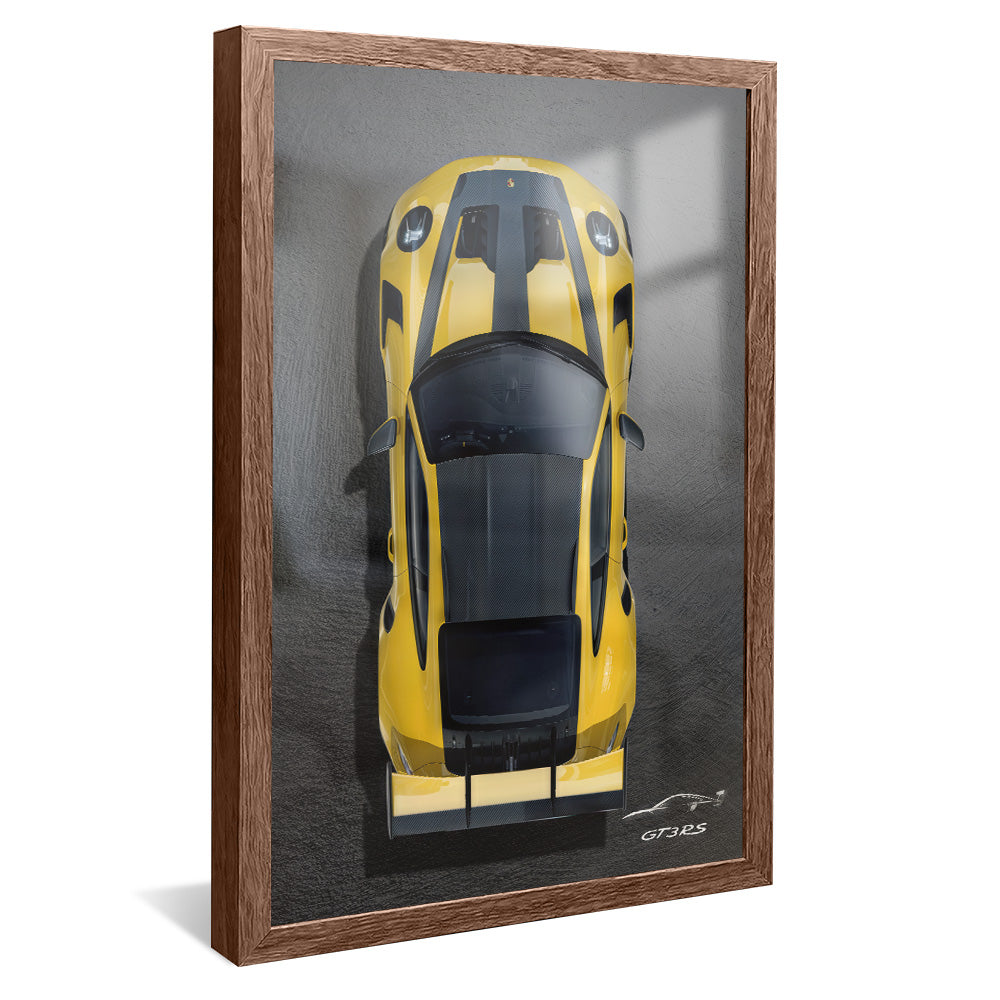 Yellow Porsche V2327 Canvas
