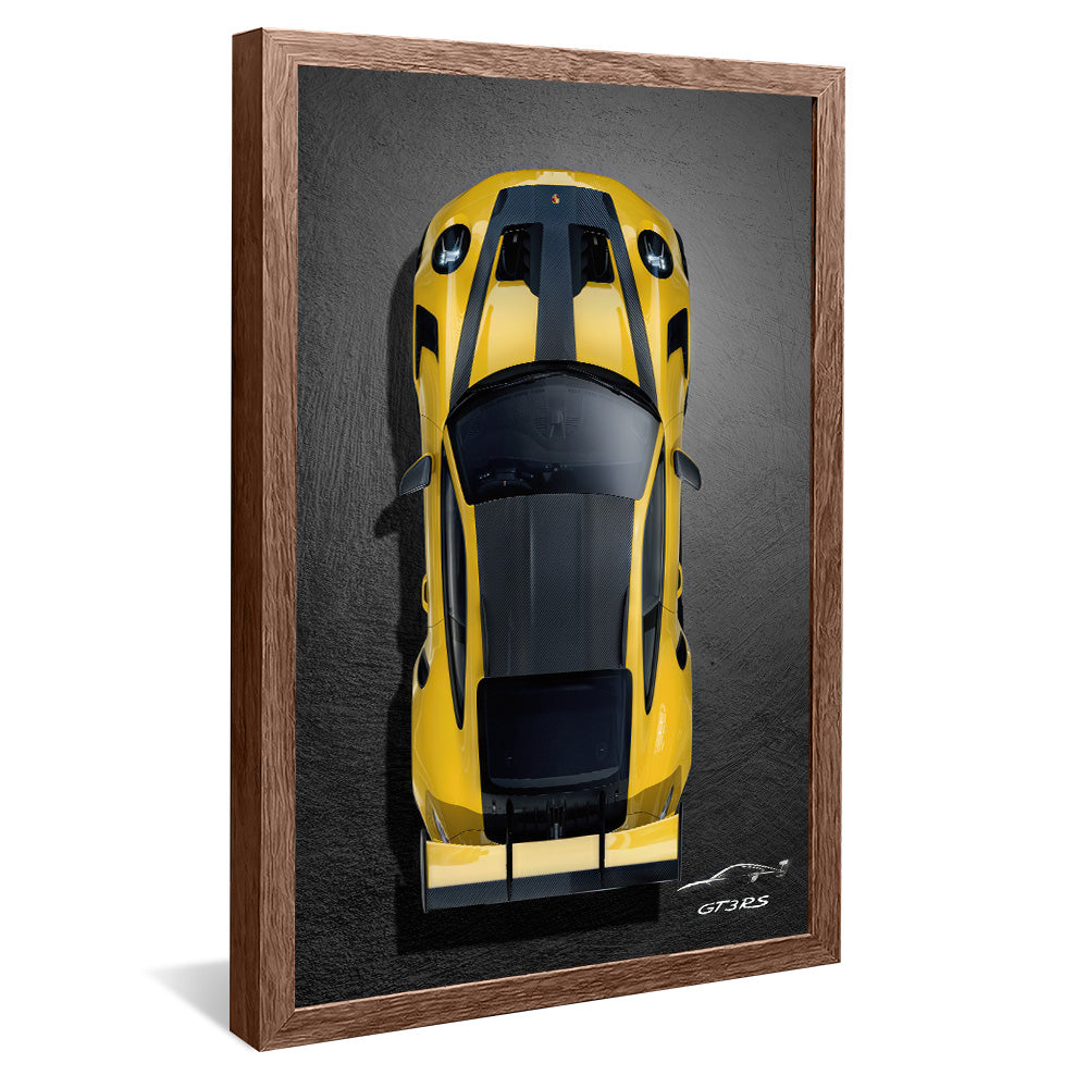 Yellow Porsche V2327 Canvas