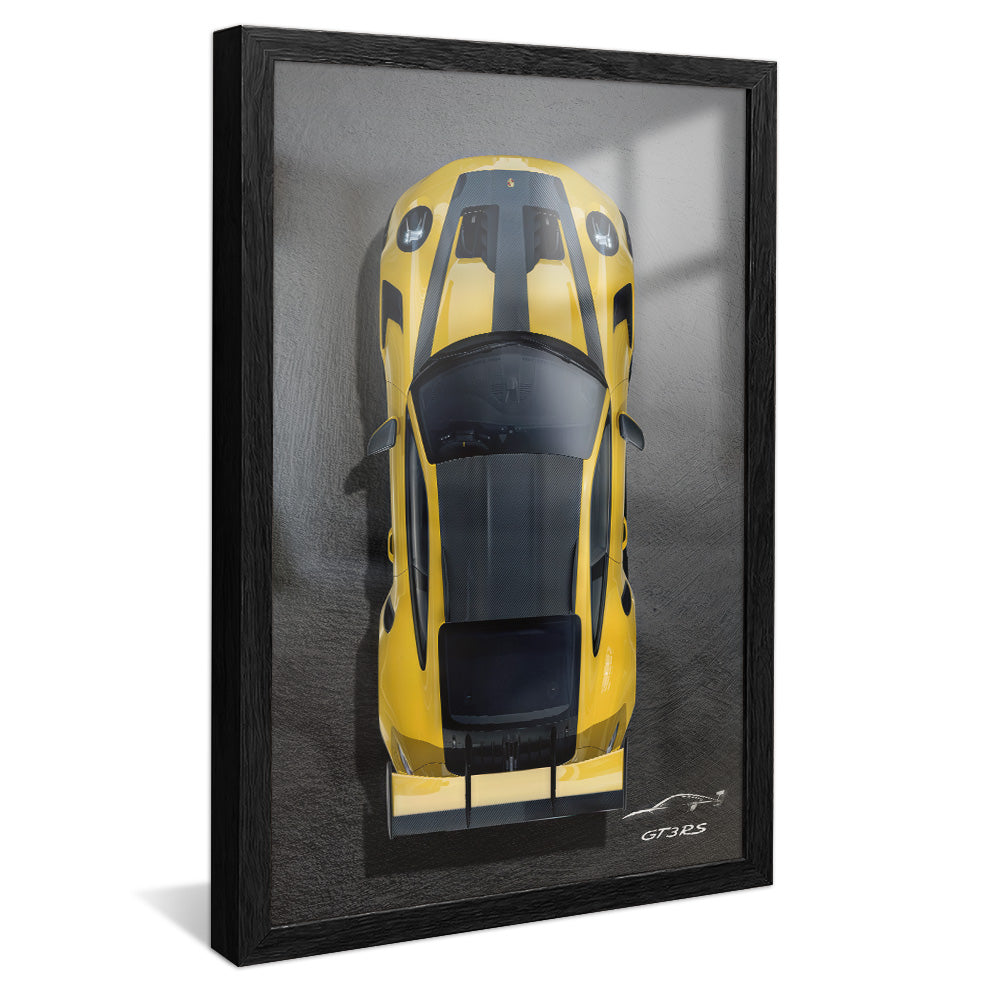 Yellow Porsche V2327 Canvas