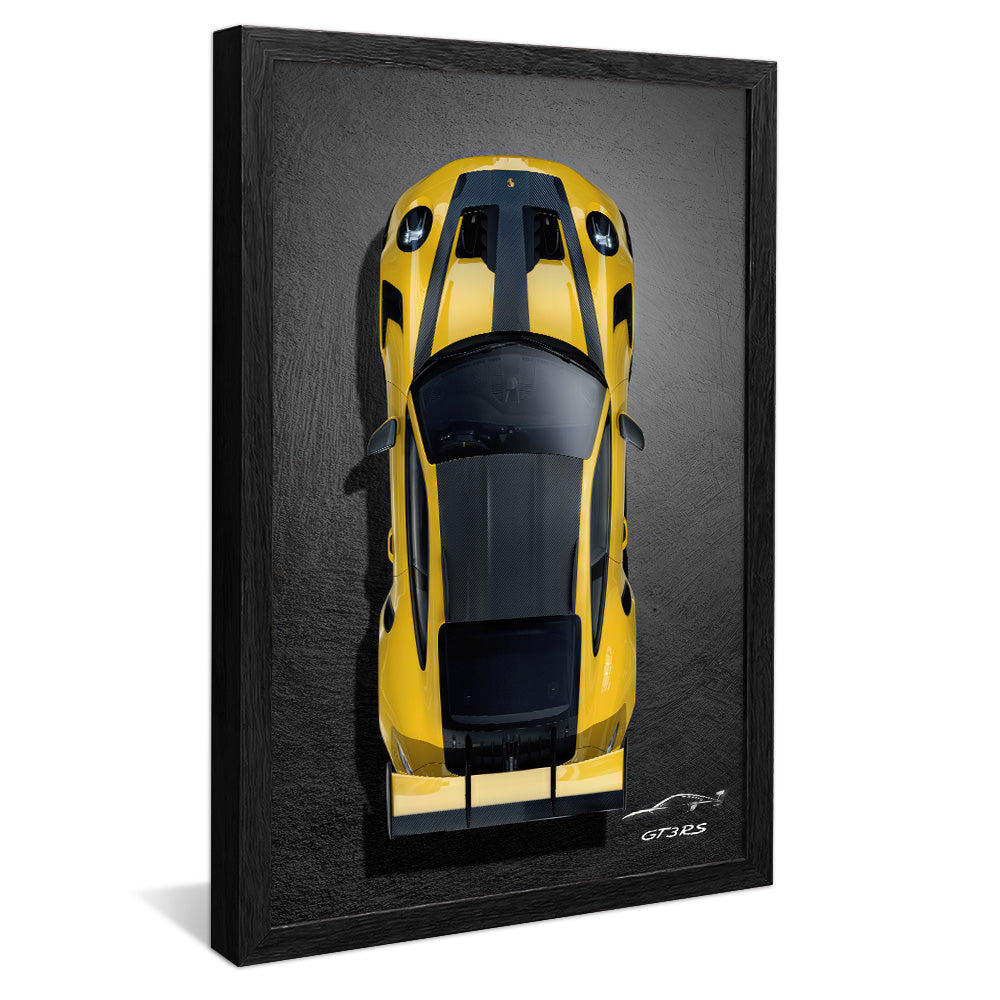 Yellow Porsche V2327 Canvas