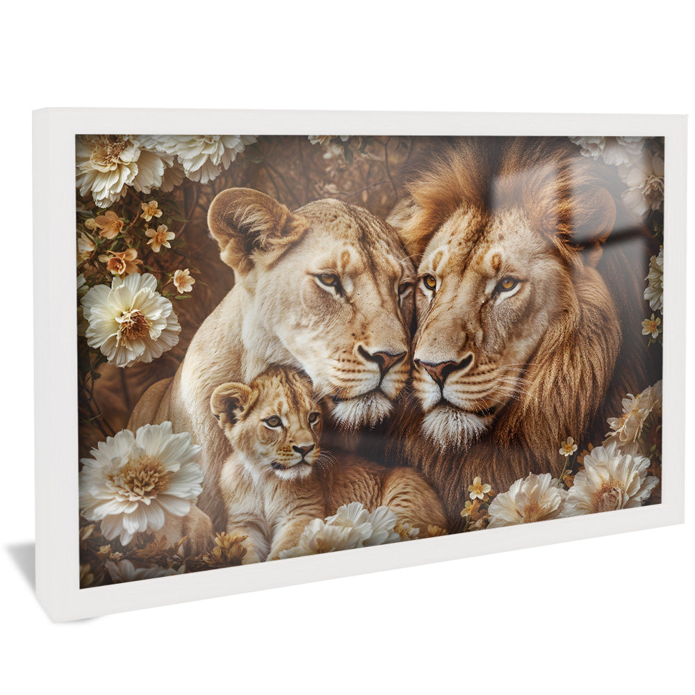 Lion Family Portrait V2264 Canvas