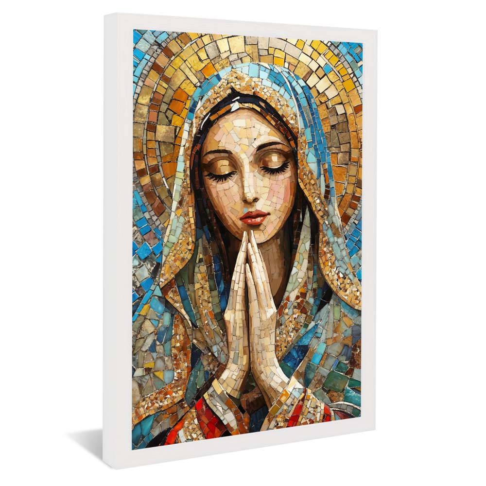 Saint Mary in Stained Glass V2277 Canvas