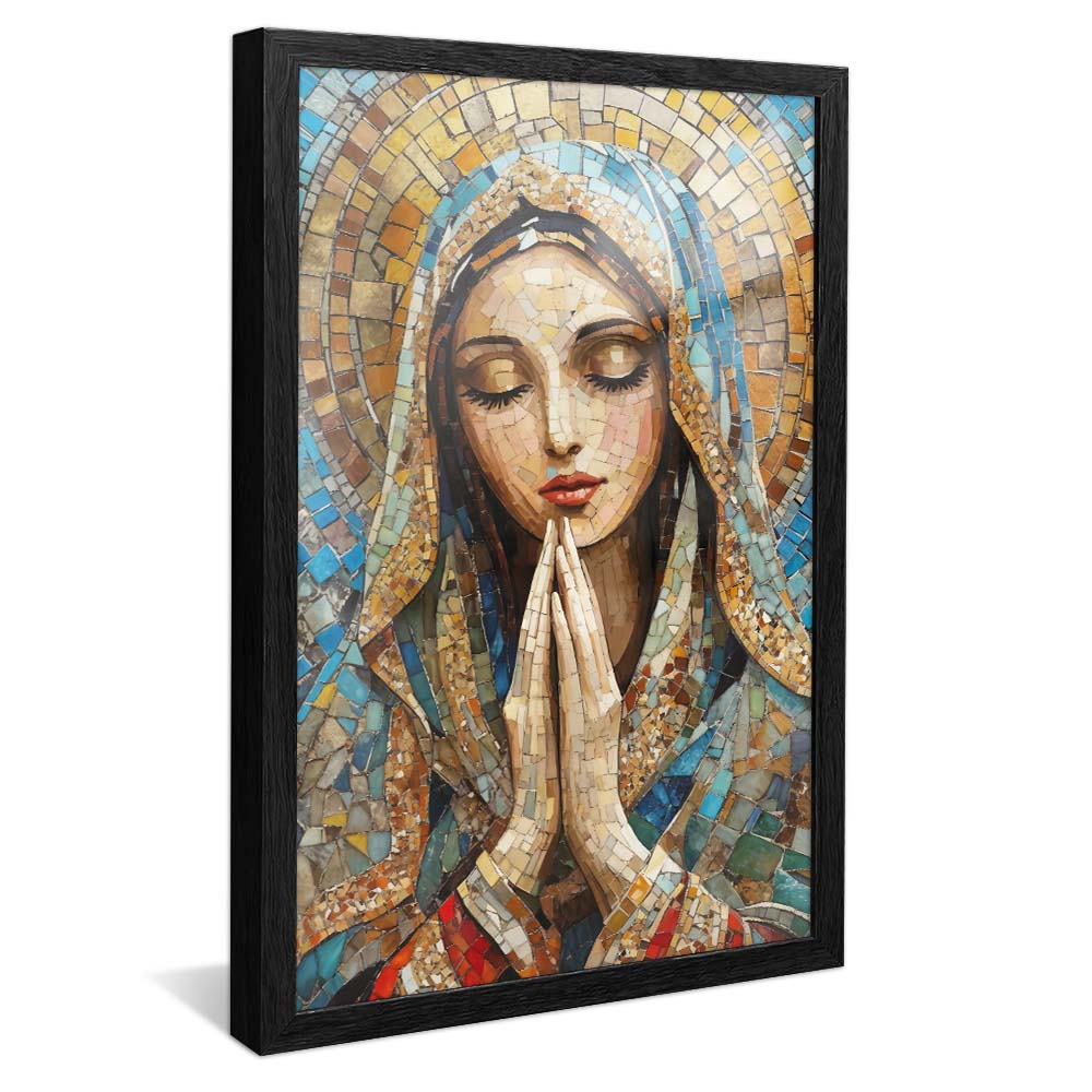 Saint Mary in Stained Glass V2277 Canvas