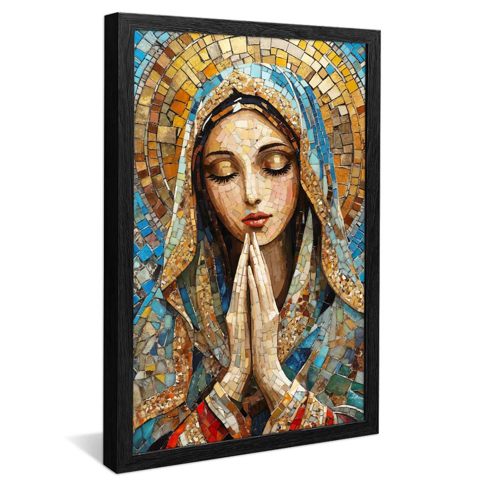 Saint Mary in Stained Glass V2277 Canvas