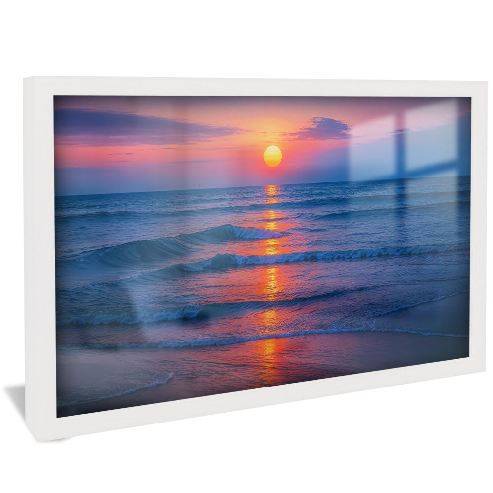 Sun Setting Ocean V2458 Canvas