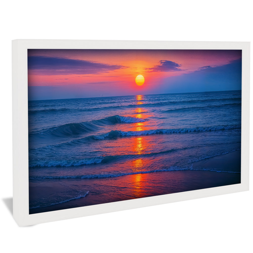 Sun Setting Ocean V2458 Canvas