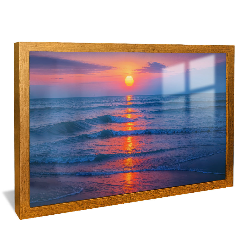 Sun Setting Ocean V2458 Canvas