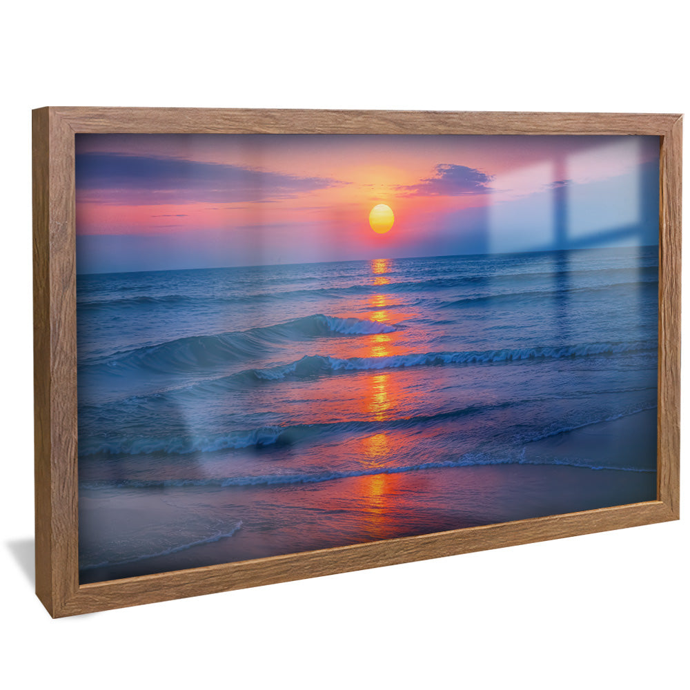 Sun Setting Ocean V2458 Canvas