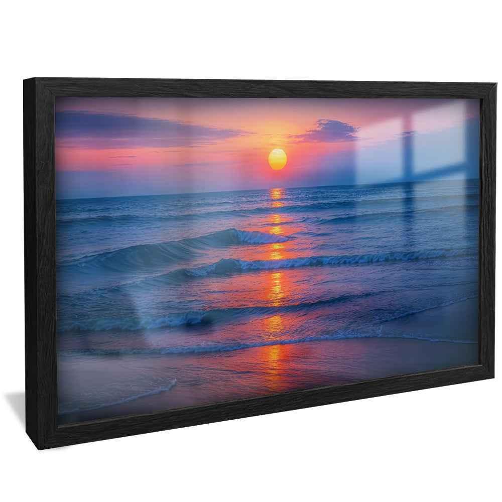 Sun Setting Ocean V2458 Canvas