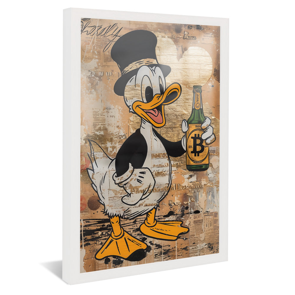 Scrooge McDuck and Bitcoin V2204 Canvas