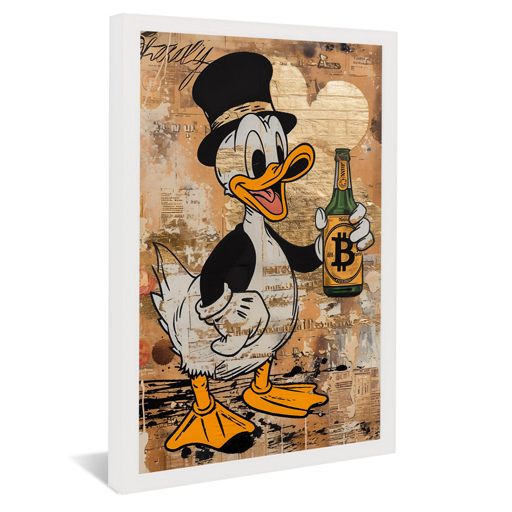 Scrooge McDuck and Bitcoin V2204 Canvas