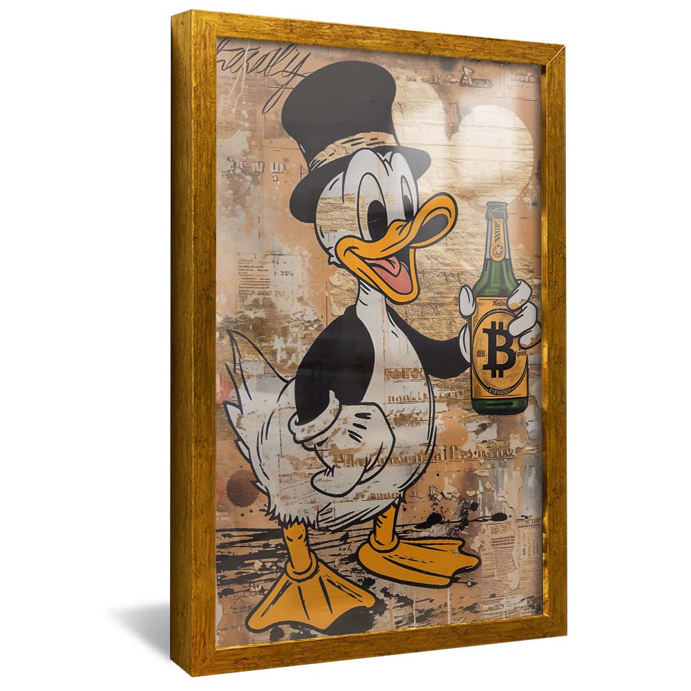 Scrooge McDuck and Bitcoin V2204 Canvas