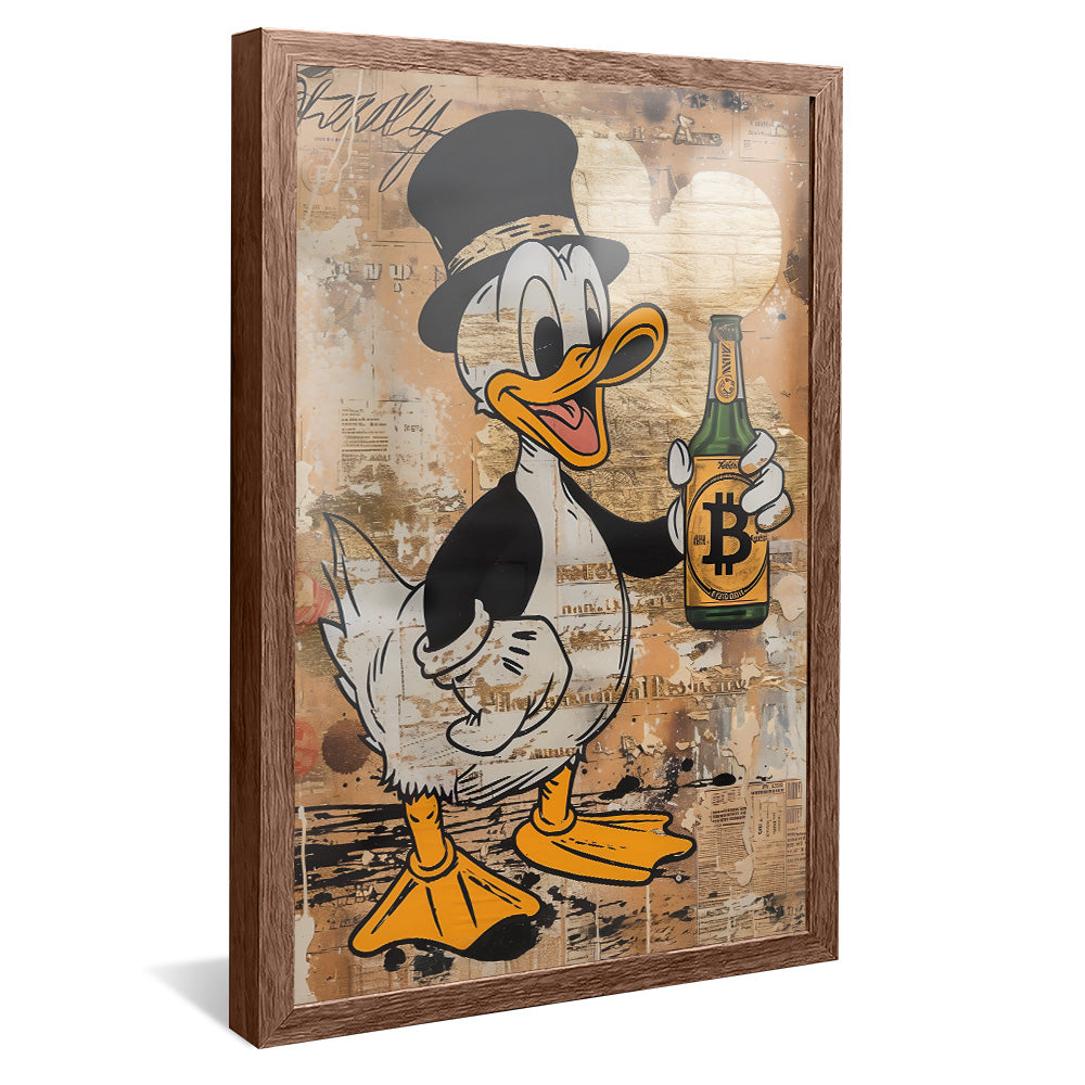 Scrooge McDuck and Bitcoin V2204 Canvas
