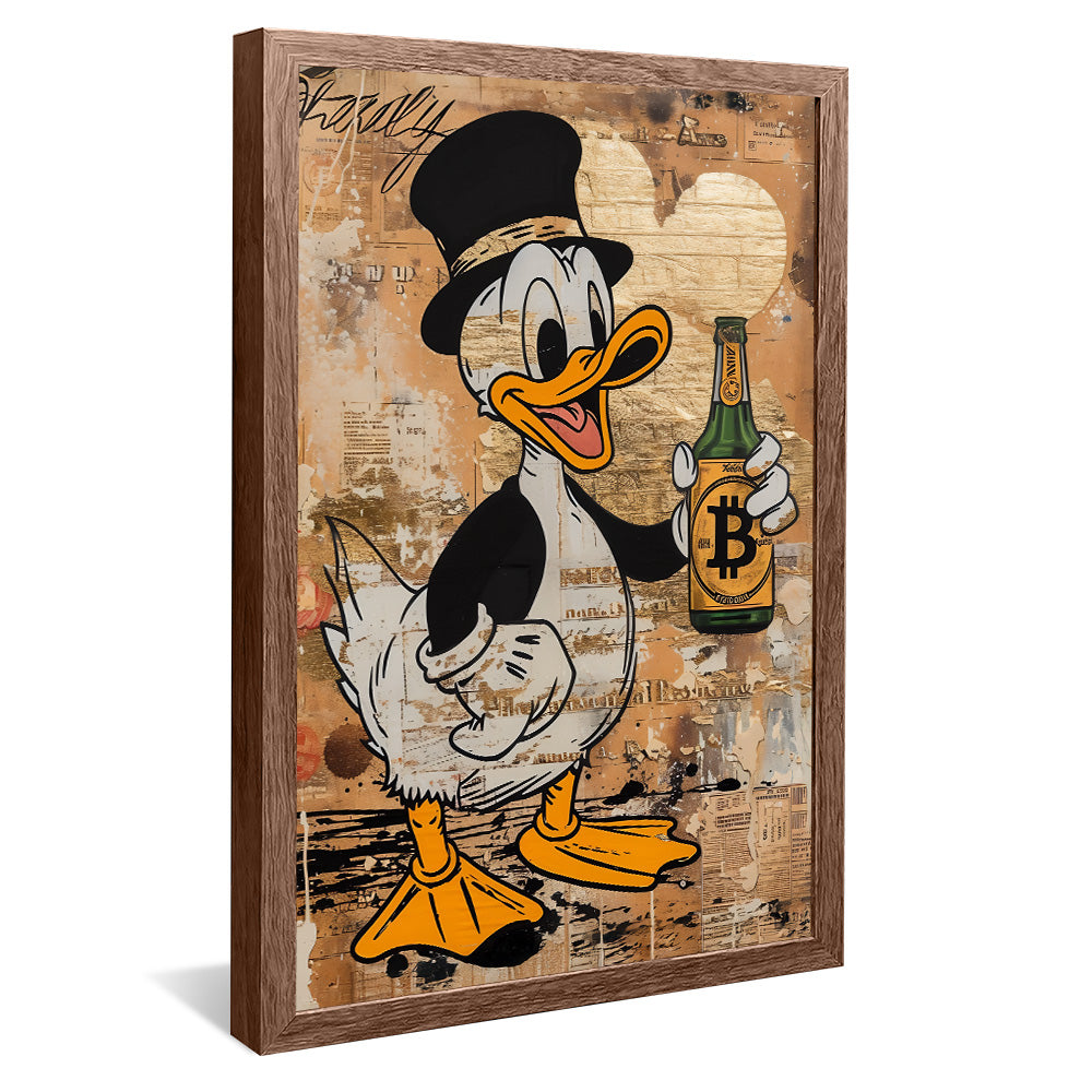 Scrooge McDuck and Bitcoin V2204 Canvas