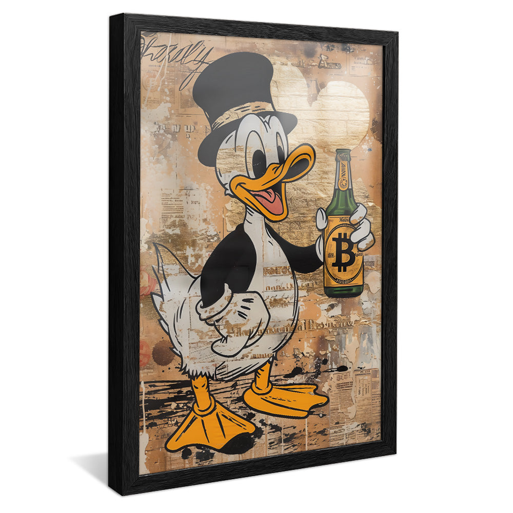Scrooge McDuck and Bitcoin V2204 Canvas