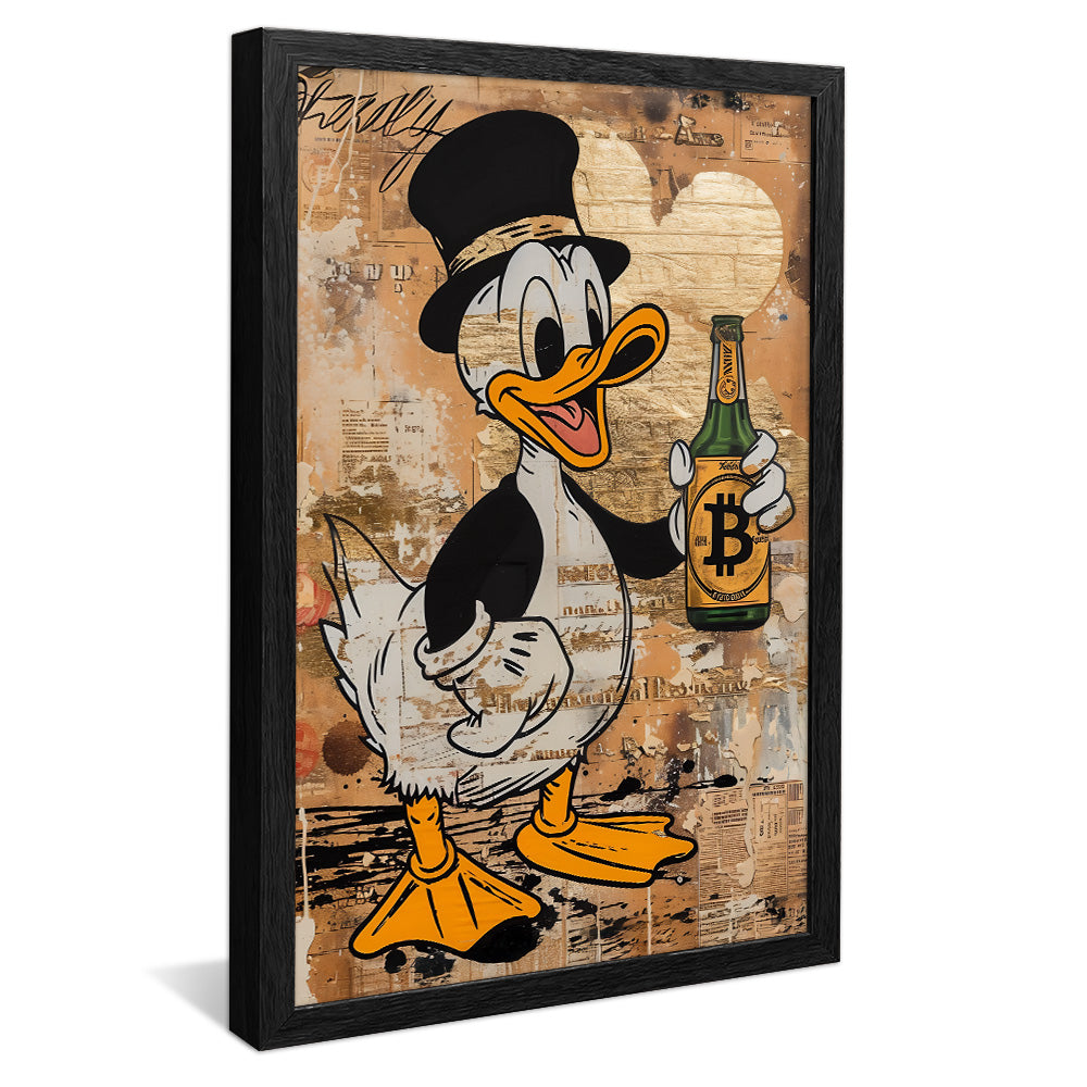 Scrooge McDuck and Bitcoin V2204 Canvas