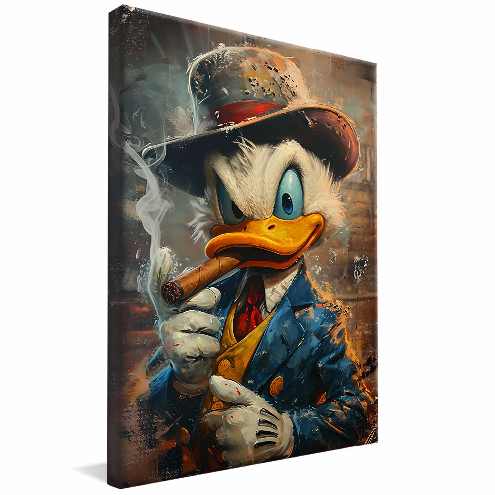 Scrooge McDuck Cuban Cigar V2210 Canvas