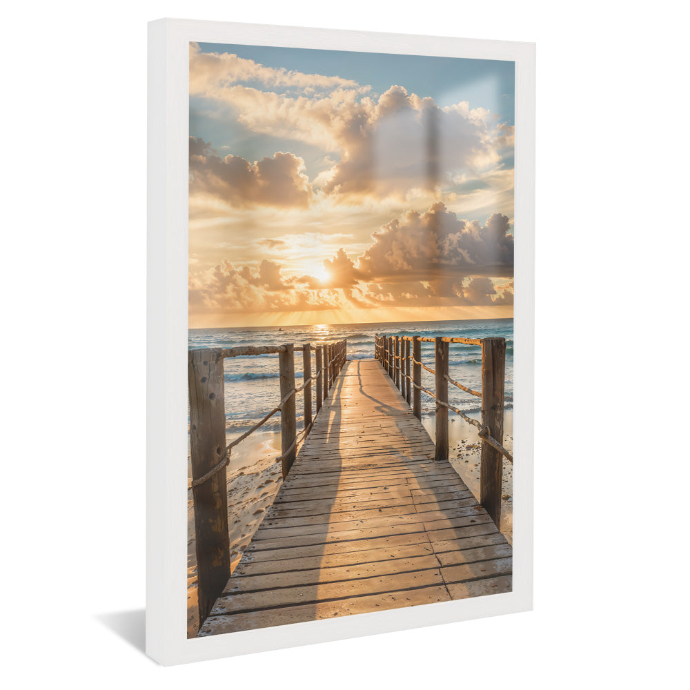 Pier at Sunset V2261 Canvas