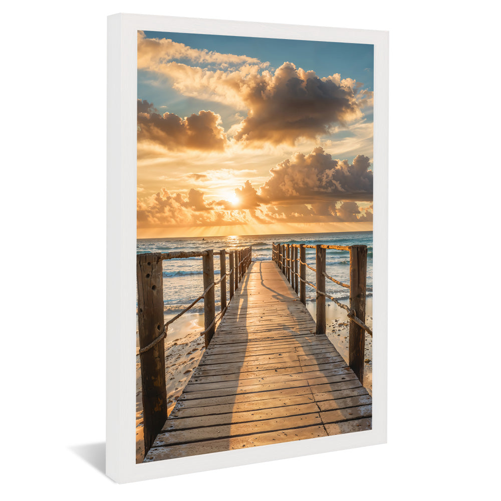Pier at Sunset V2261 Canvas