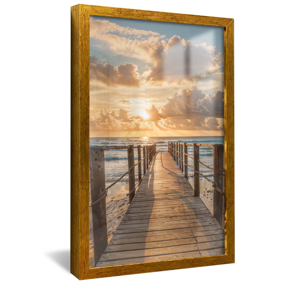 Pier at Sunset V2261 Canvas