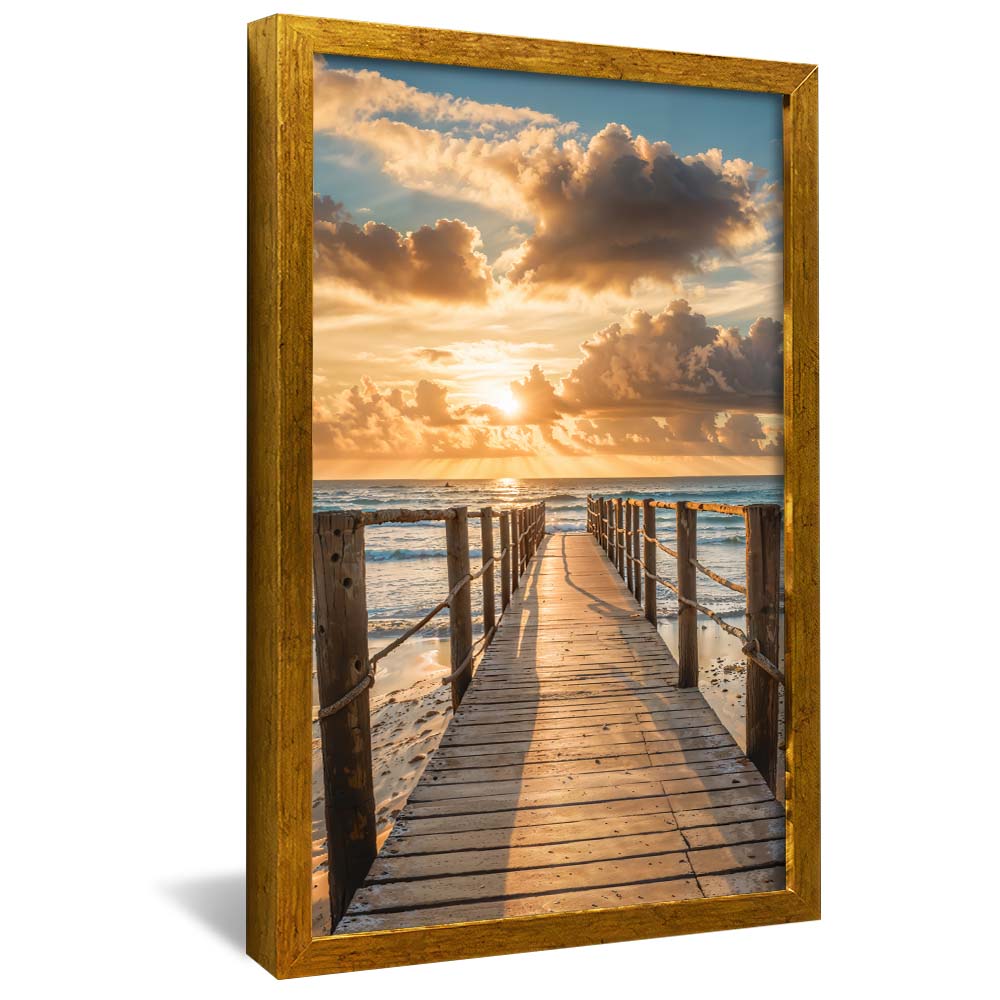 Pier at Sunset V2261 Canvas