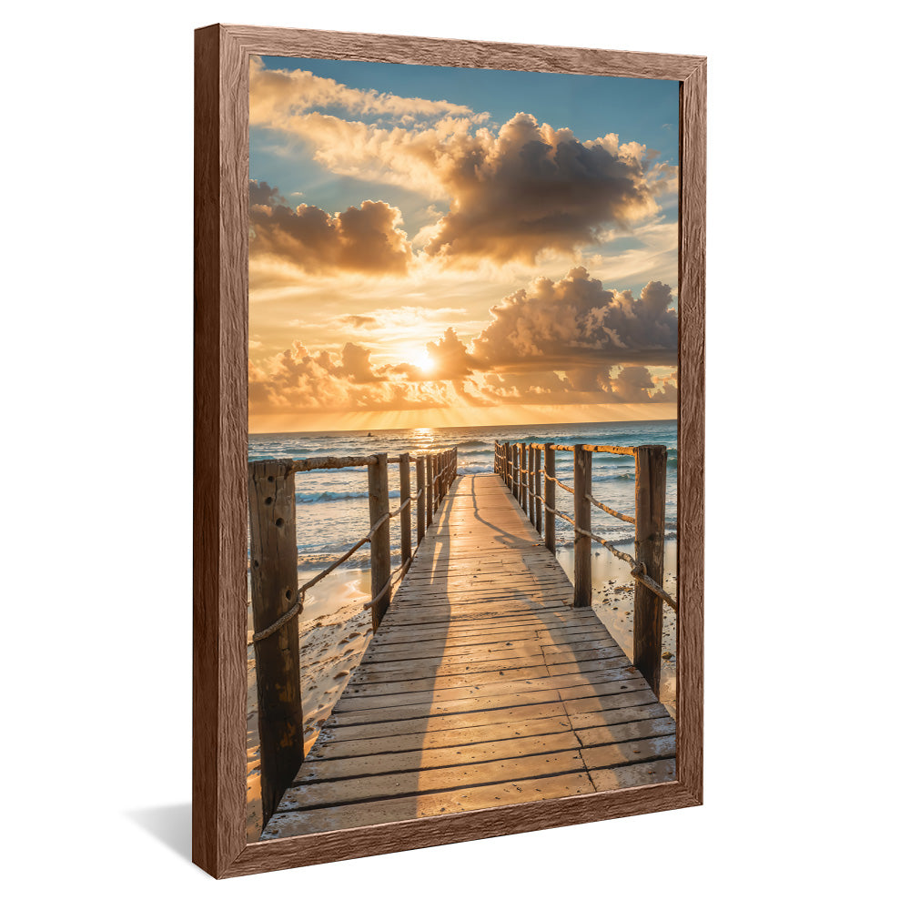 Pier at Sunset V2261 Canvas