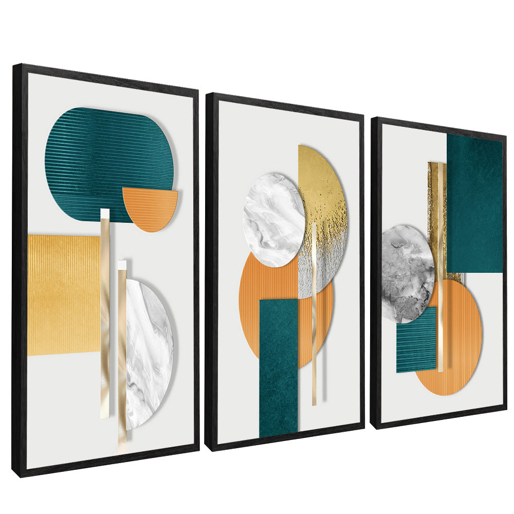 Minimalist Green Trio V2351 Canvas
