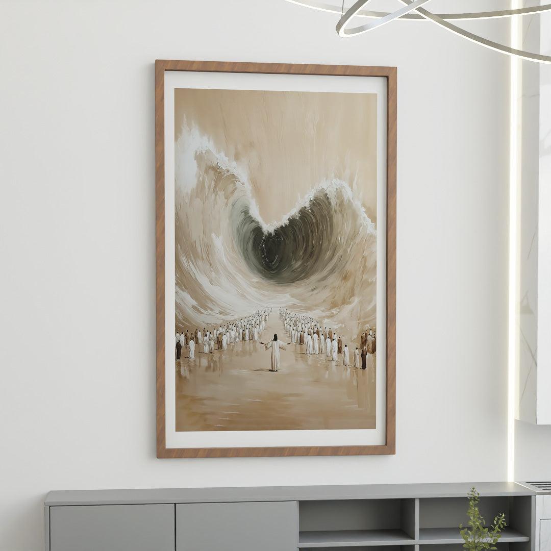Painting of Moses Parting the Red Sea V2479 Canvas