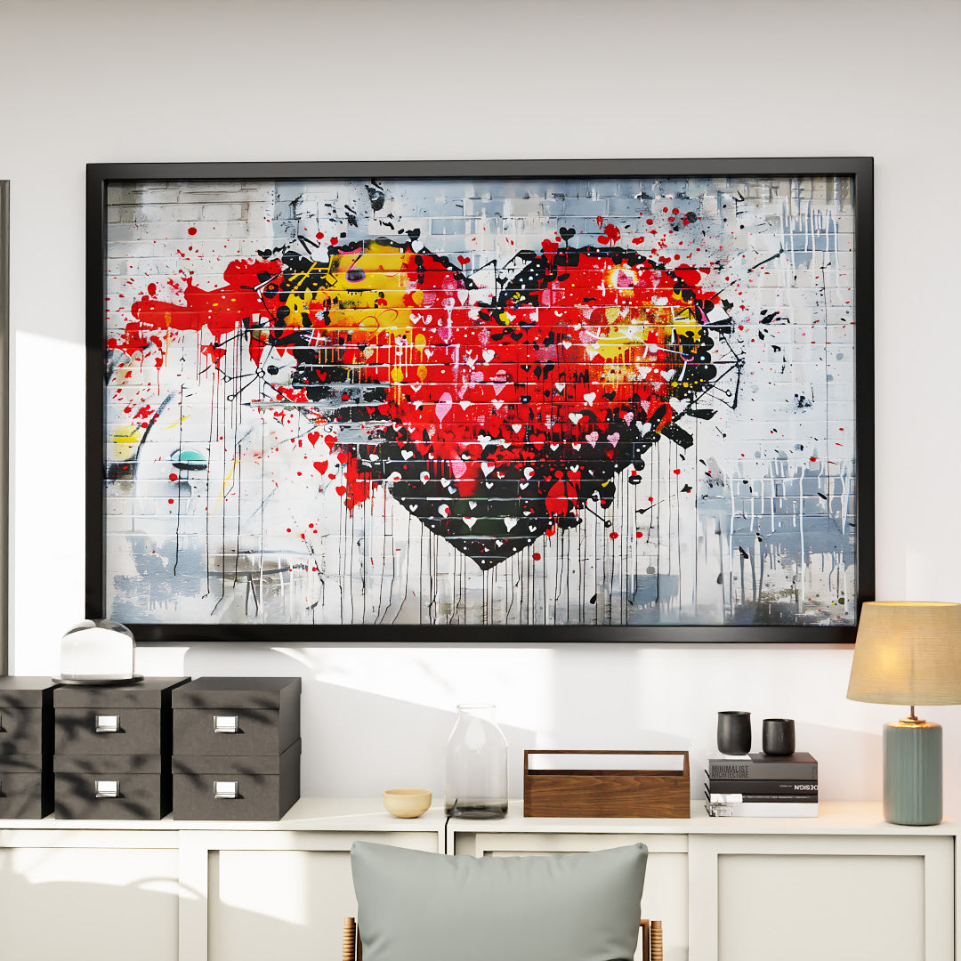 Banksy Explosion of Feelings V2492 Canvas