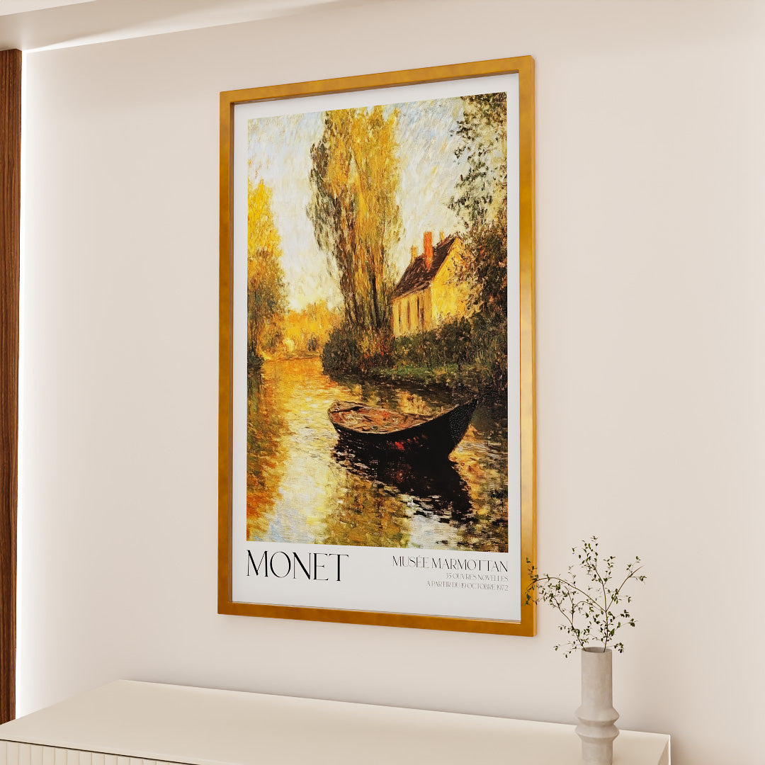 Claude Monet Cottage by the River V450 Canvas