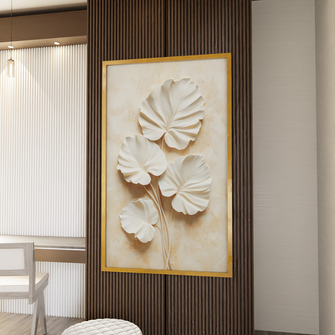 Leave 3D V2333 Canvas
