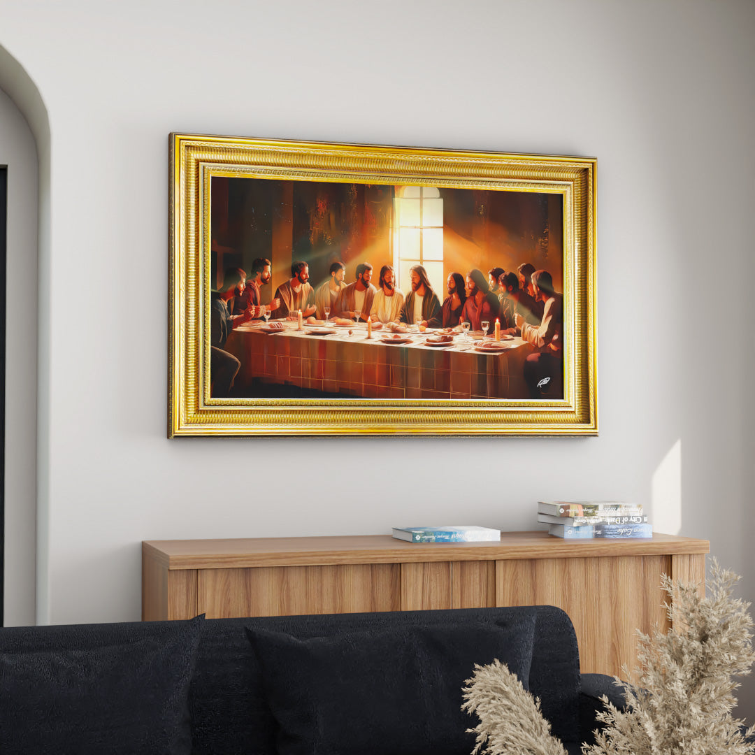 Neutral Tones Last Supper Canvas