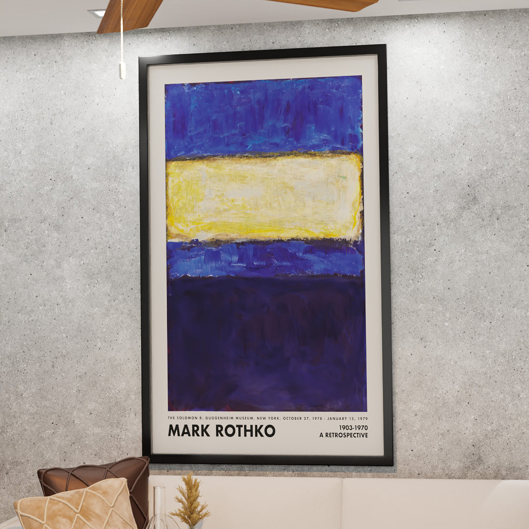 Mark Rothko blue and Yellow V2429 Canvas