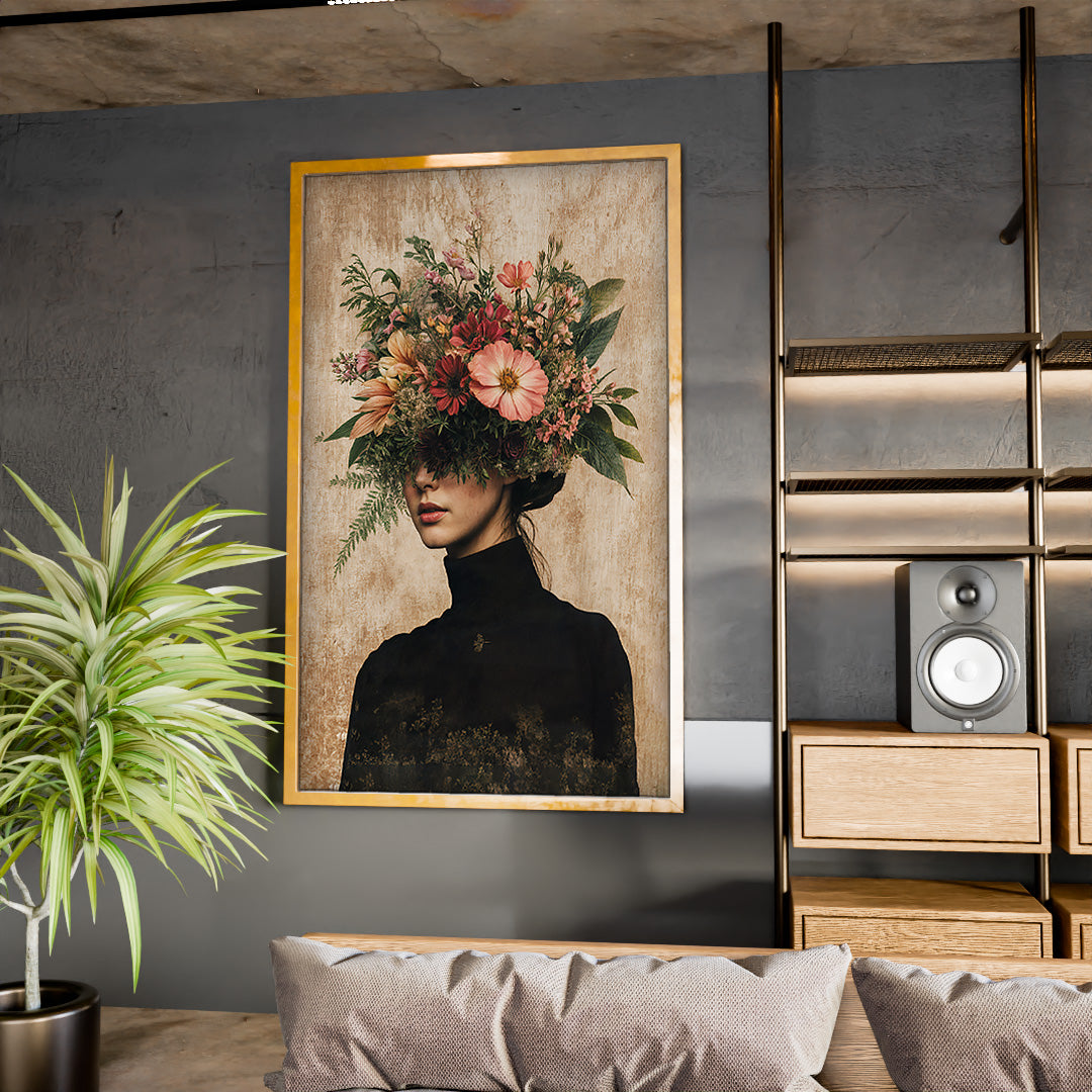 Floral Woman V3 V2339 Canvas