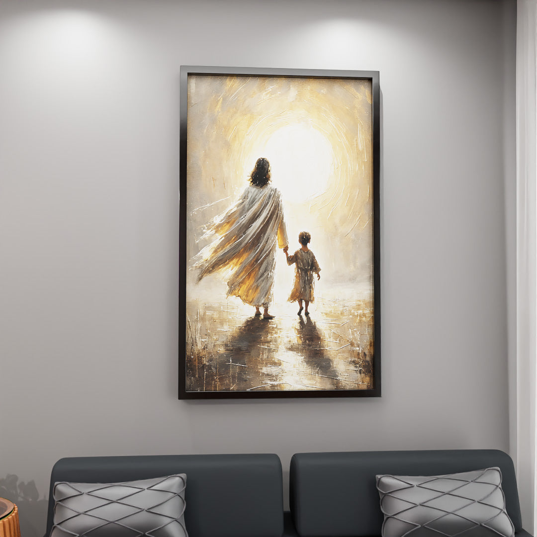 Jesus and the Child Painting V2439 Canvas