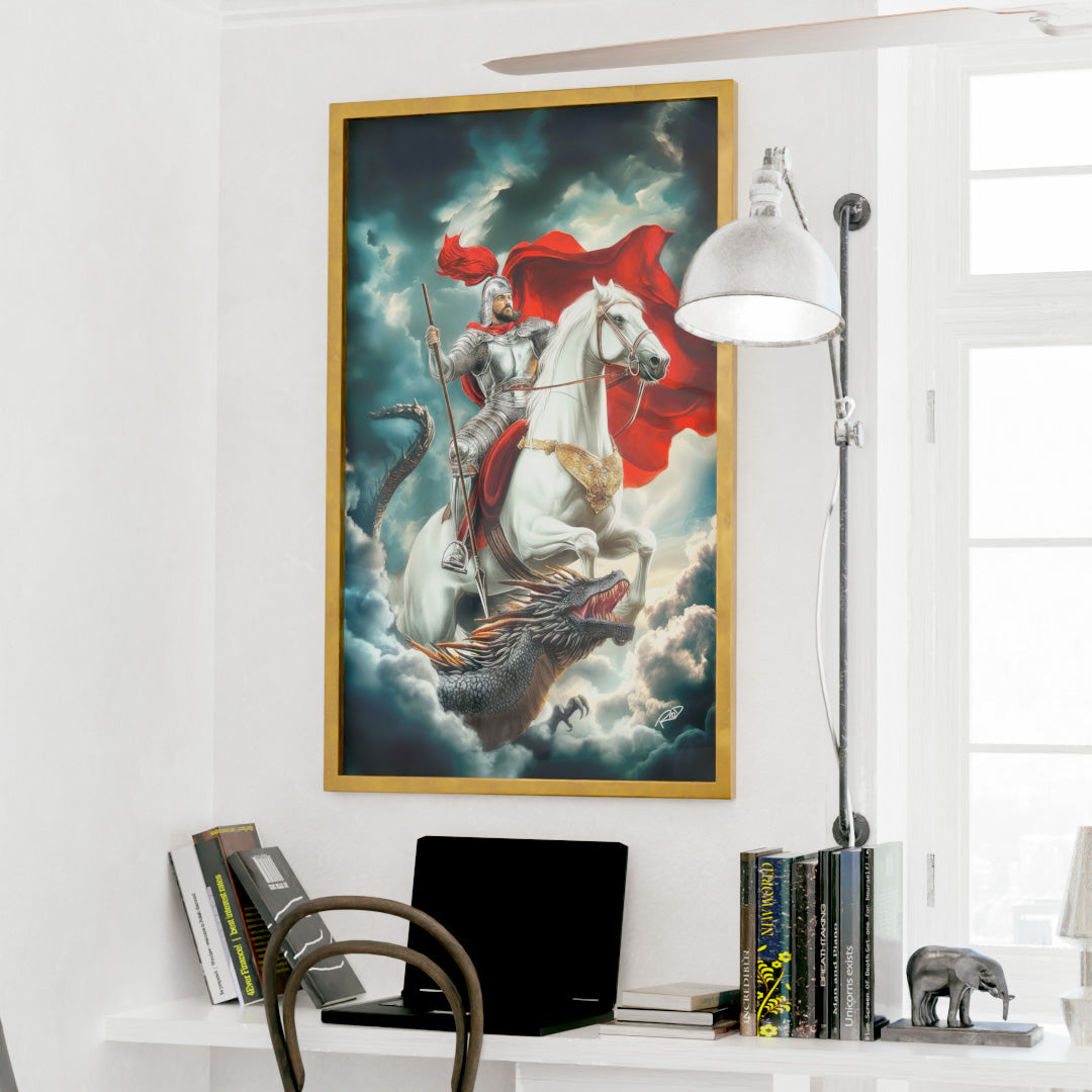 Decorative Canvas Saint George and the Dragon V2156