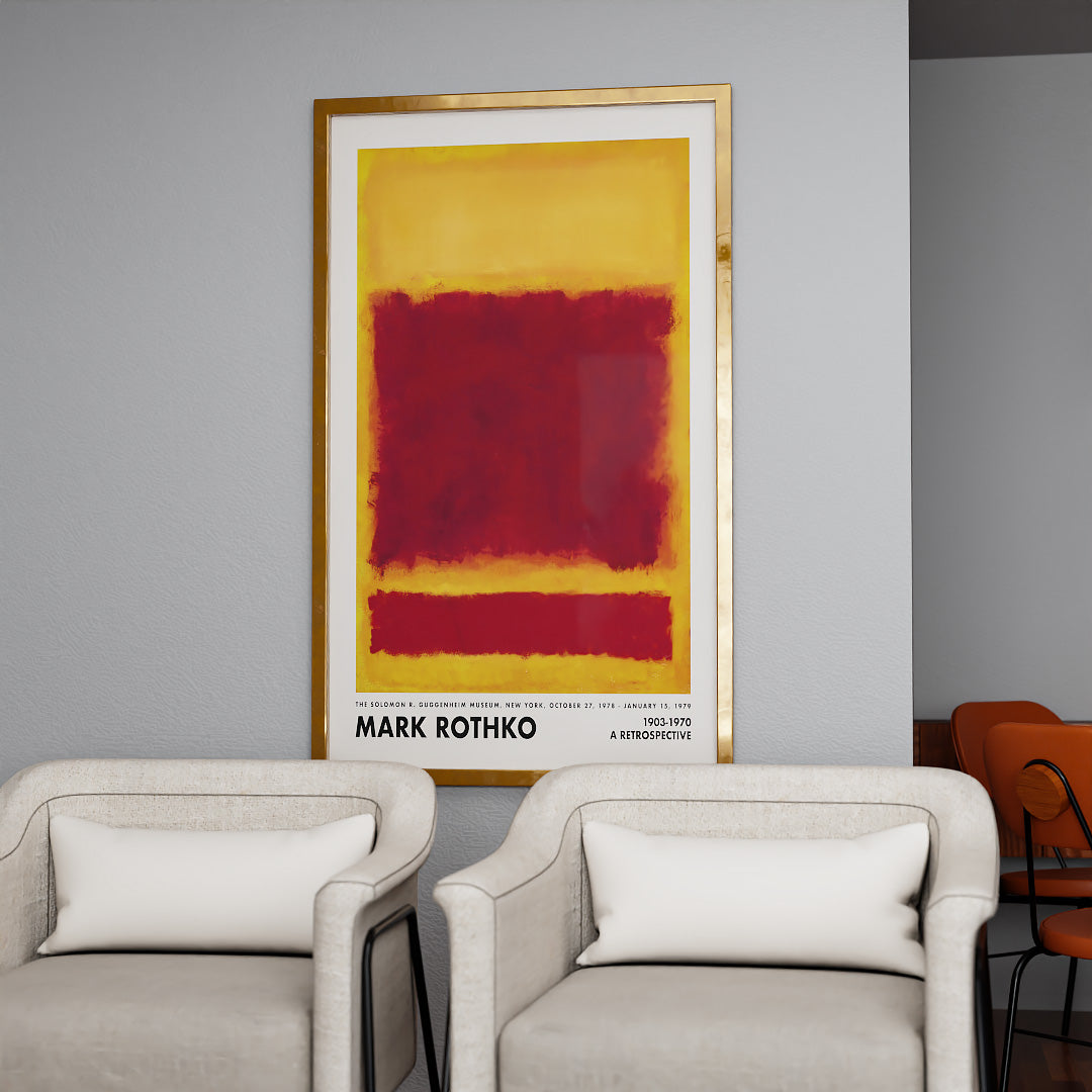 Mark Rothko Yellow and Red V2431 Canvas
