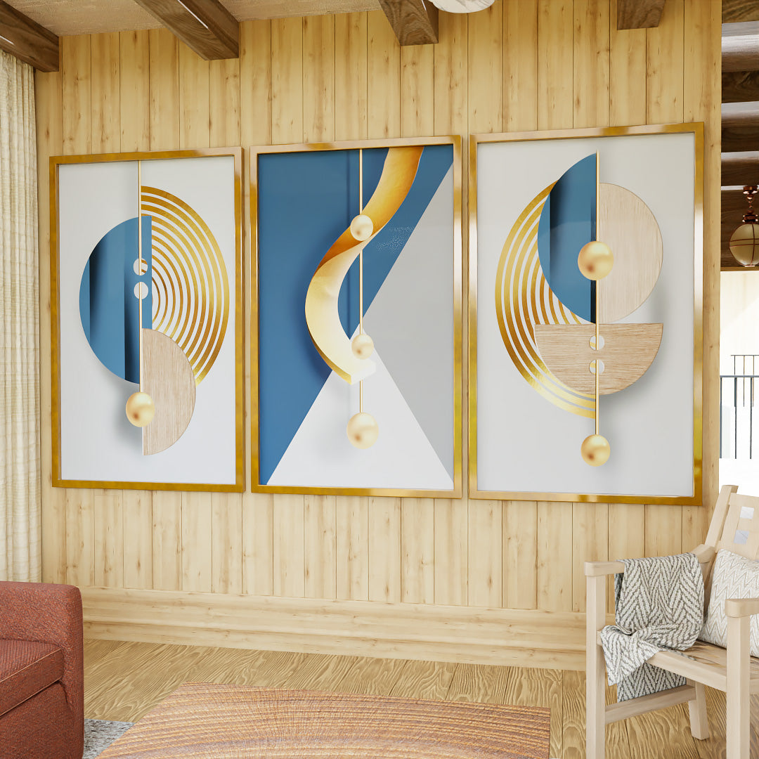 Abstract Objects Trio V2350 Canvas