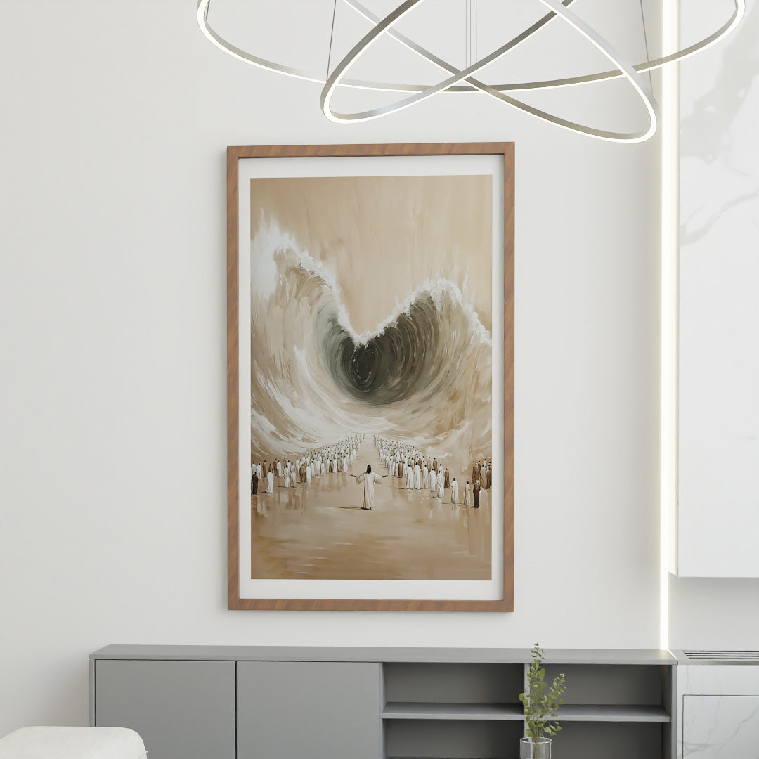 Painting of Moses Parting the Red Sea V2479 Canvas