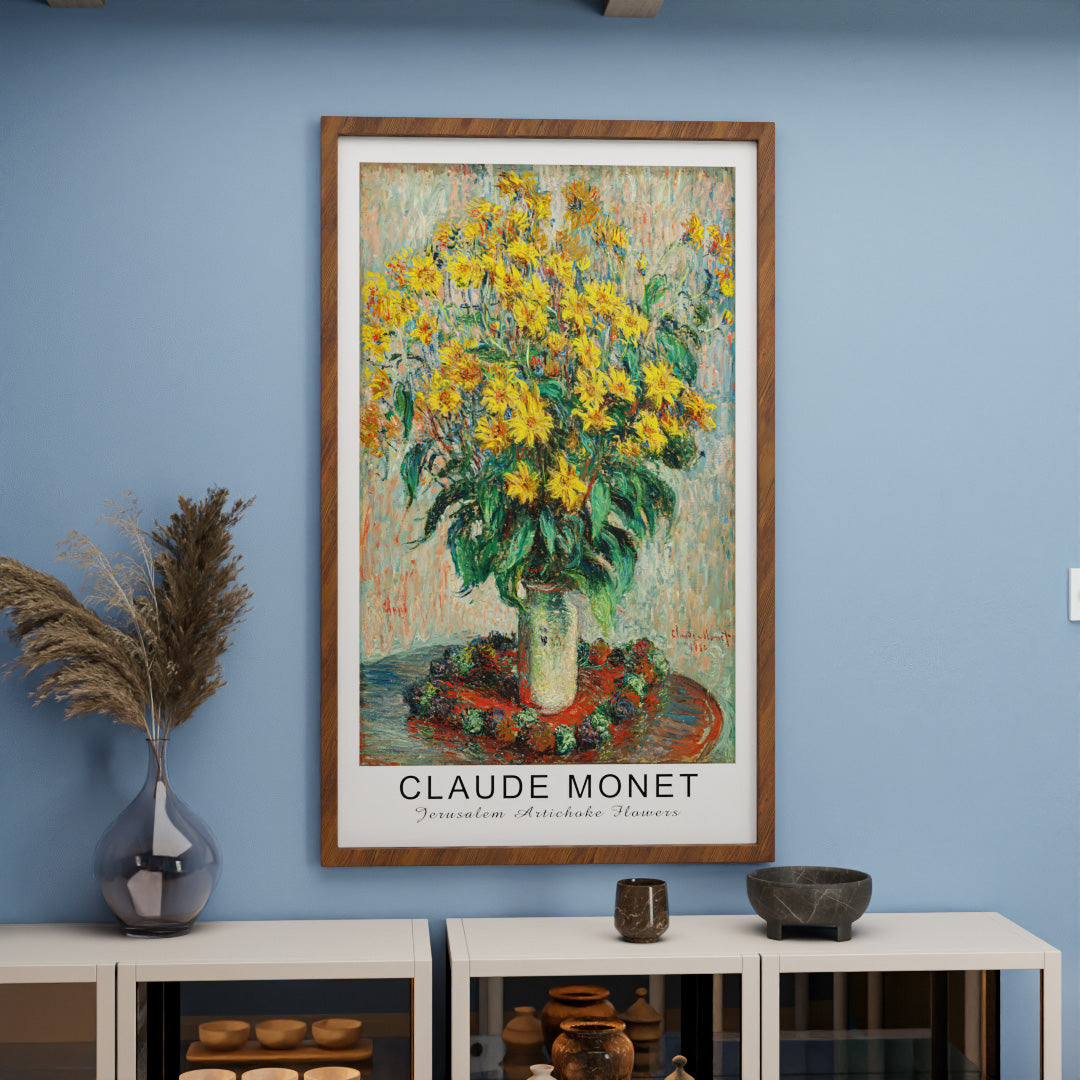 Claude Monet Jerusalem Artichoke Flowers V2467 Canvas