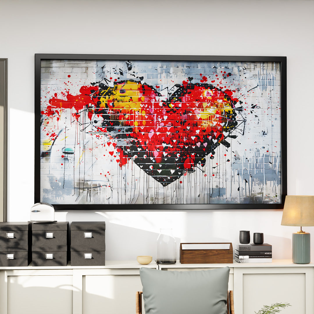 Banksy Explosion of Feelings V2492 Canvas
