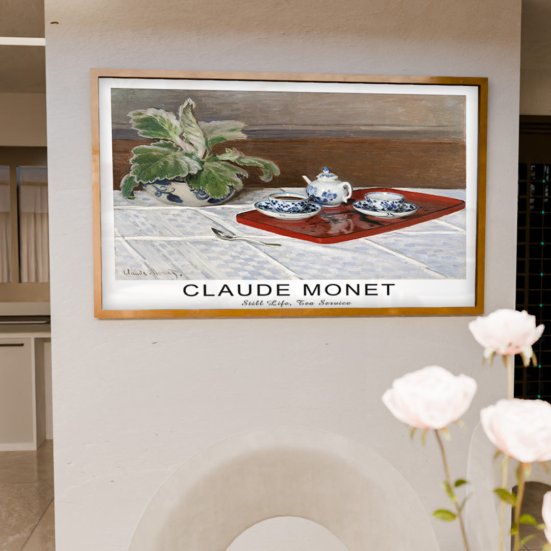 Claude Monet Still Life, Tea Service V2470 Canvas