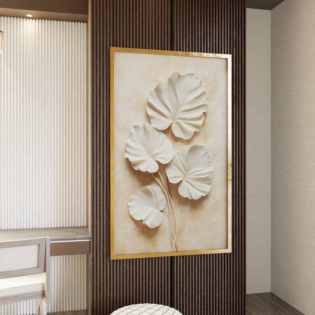 Leave 3D V2333 Canvas