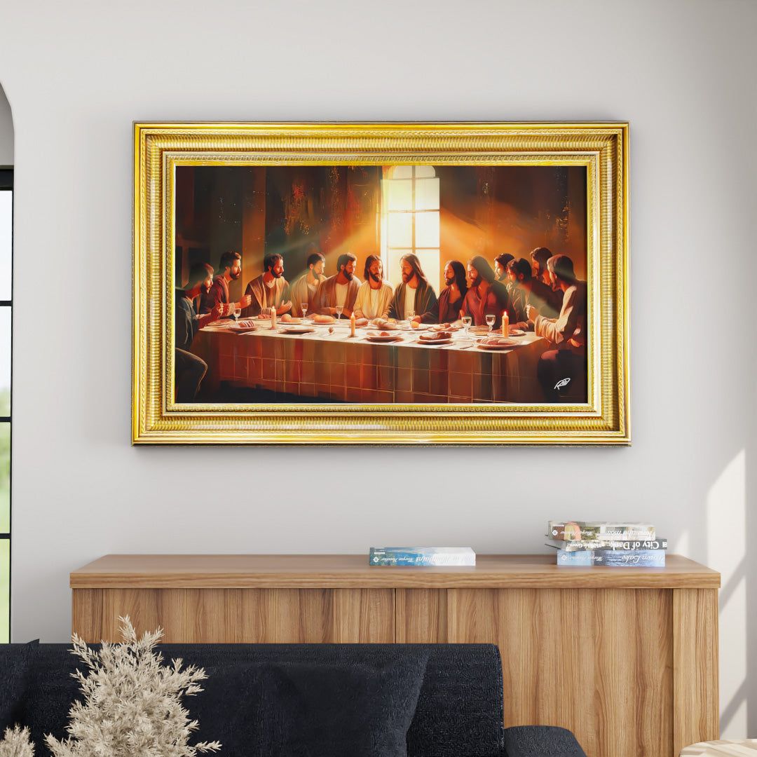 Neutral Tones Last Supper Canvas