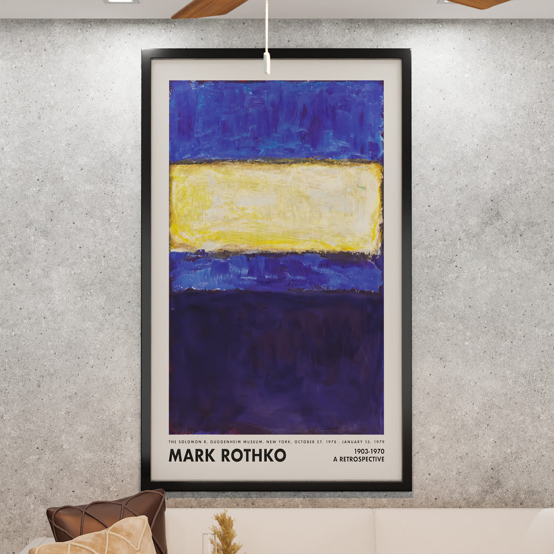 Mark Rothko blue and Yellow V2429 Canvas