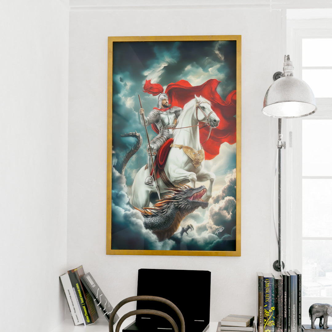 Decorative Canvas Saint George and the Dragon V2156