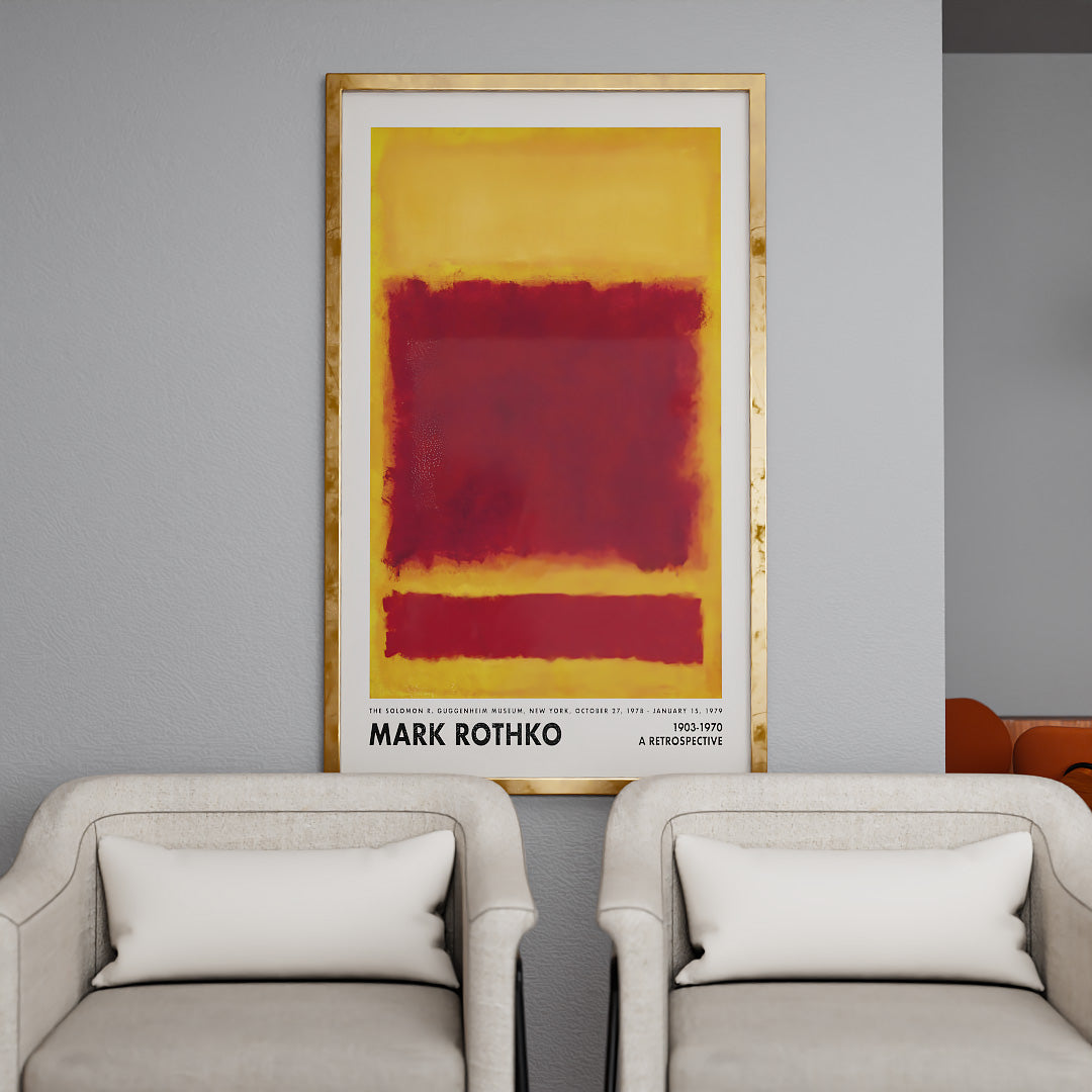 Mark Rothko Yellow and Red V2431 Canvas