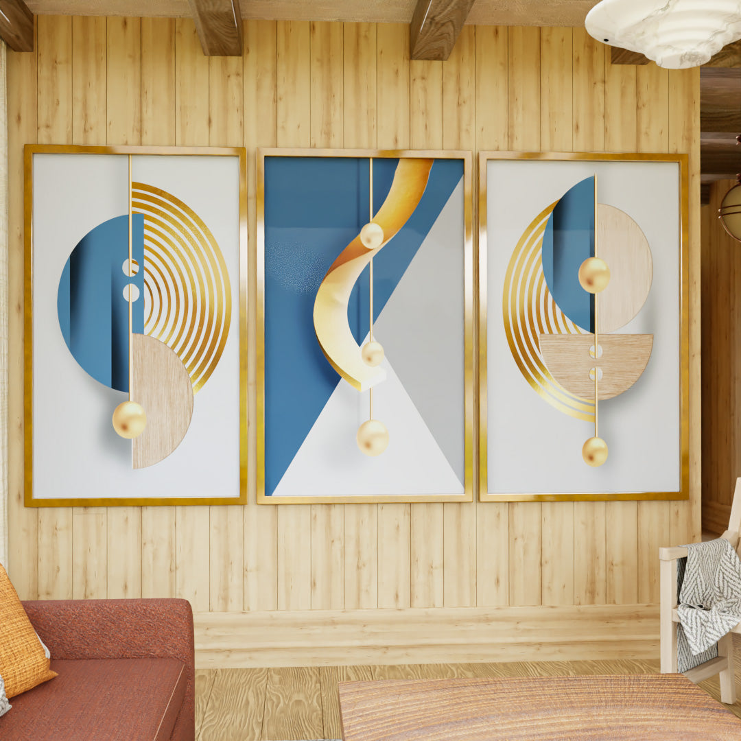 Abstract Objects Trio V2350 Canvas